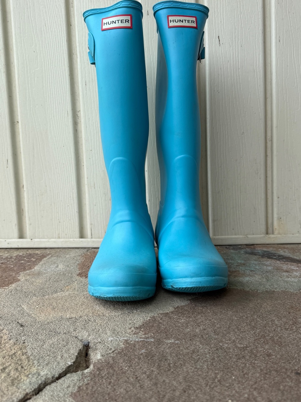 Hunter Bright Turquoise Tall Rain Boots